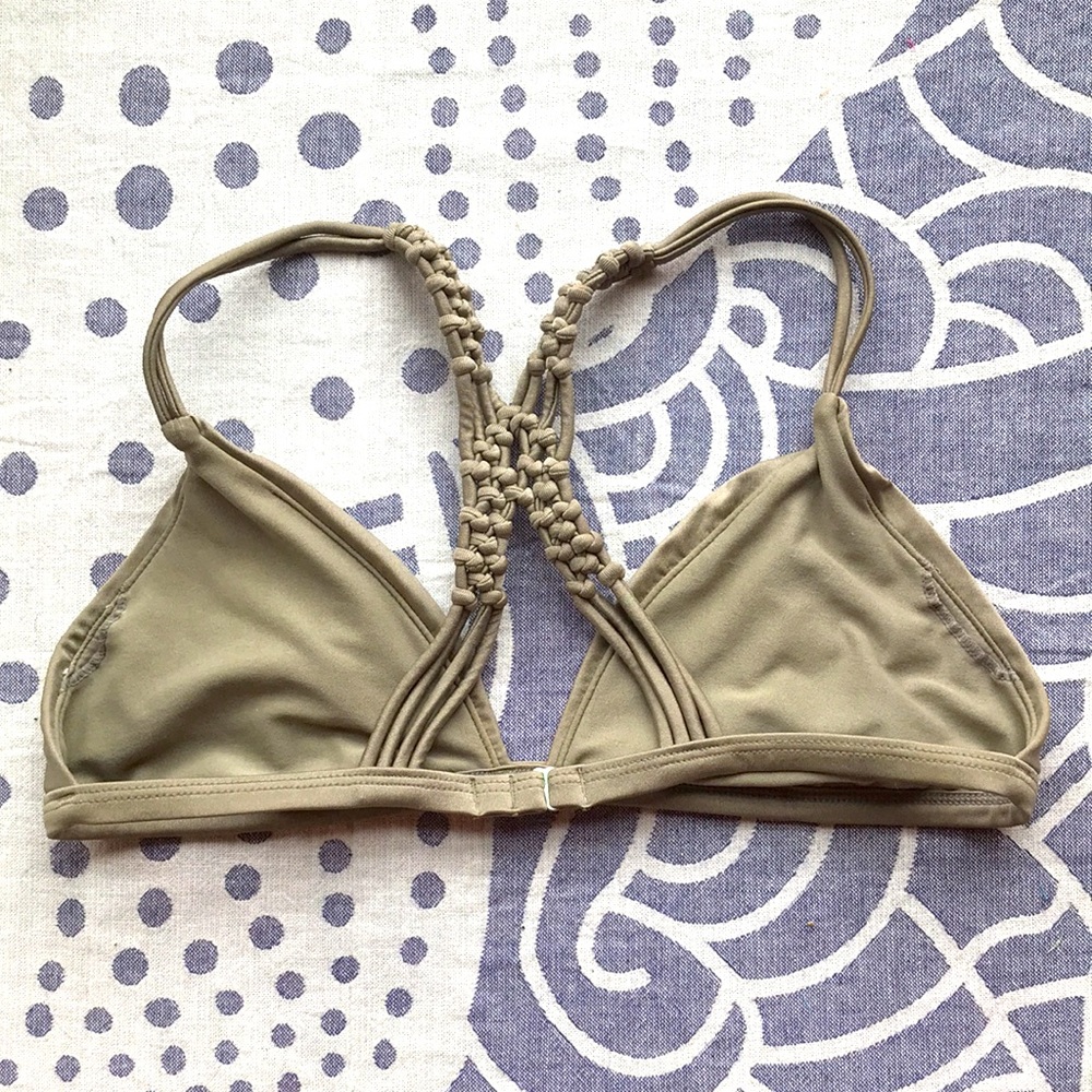 Metallic Roxy Bikini Top - Picture 2 of 5